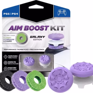 Aim Boost Kit with Performance Thumbsticks and Precision Rings for PS4 and PS5 Controllers